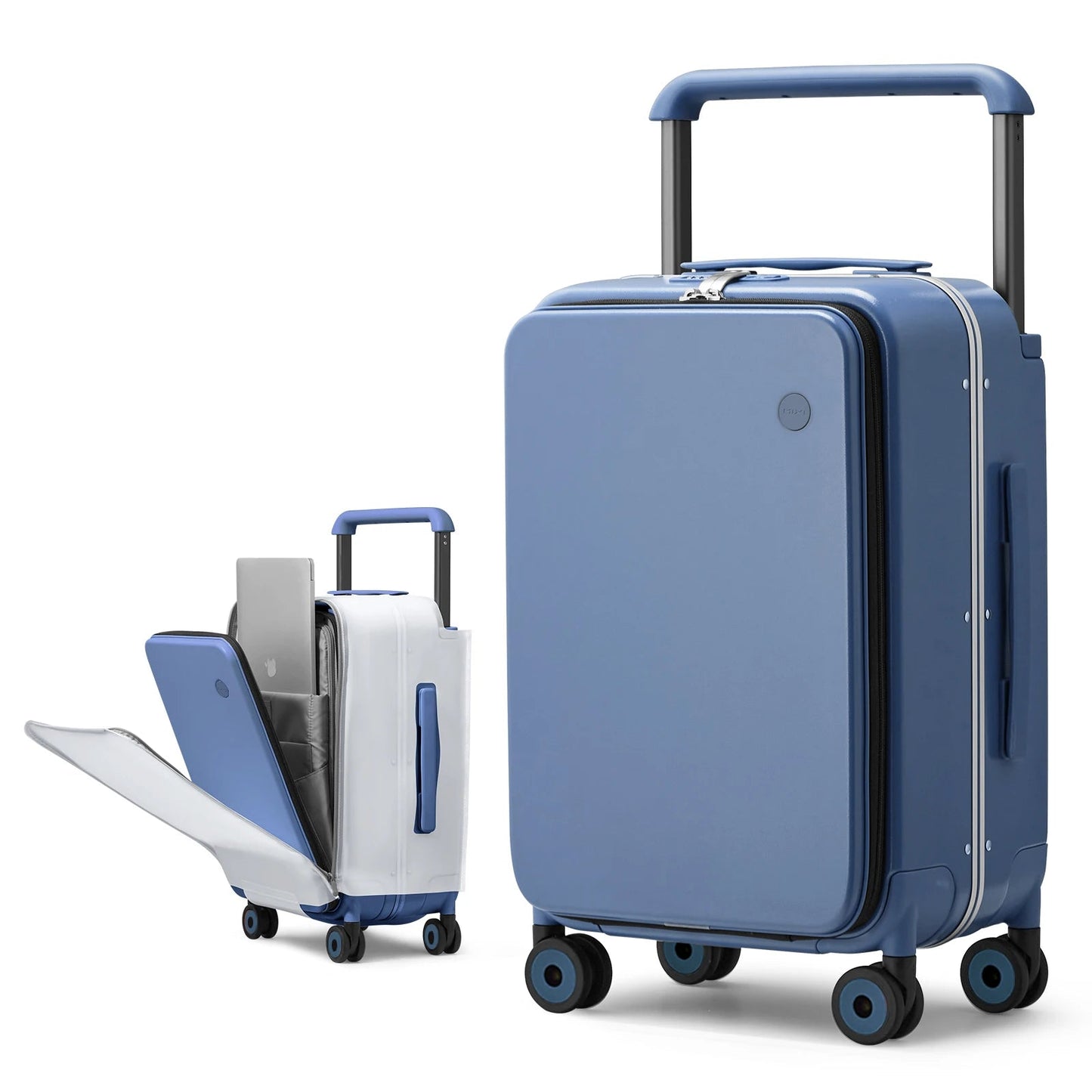 Mixi New Design Wide Handle Suitcase Men Carry-On Luggage Women Travel Trolley Case 20 Inch Cabin PC Aluminum Frame M9275 Boutique Voyage