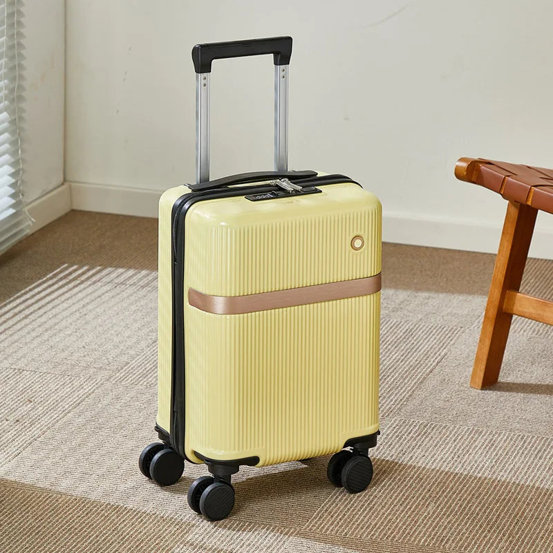 Travel Compartment Portable Luggage with Cup And Phone Stand Lightweight Easy to Carry Simple Design Suitable Travel Suitcase Boutique Voyage