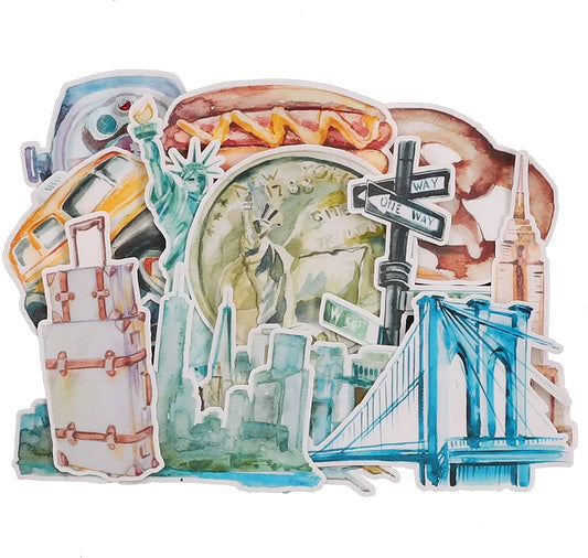 Autocollants New York Voyage Paisible