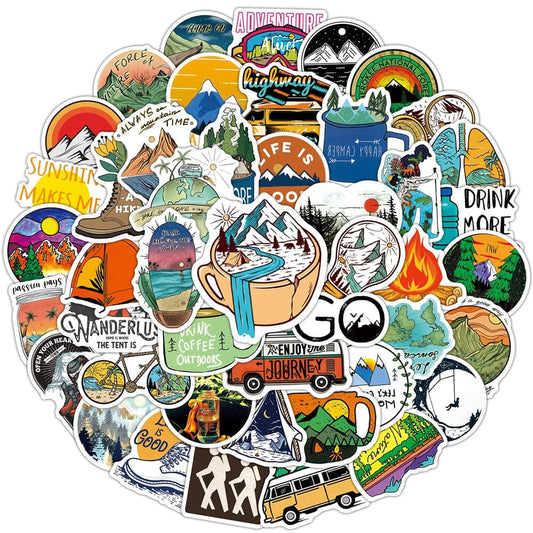Autocollants Aventurier Voyage Paisible