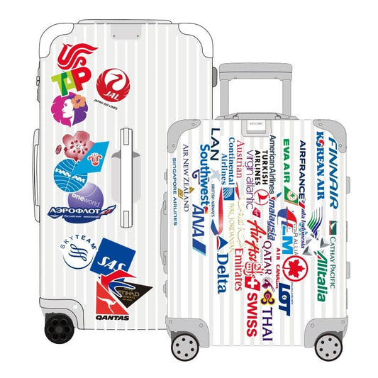 Autocollants Valise Compagnies Aériennes Voyage Paisible