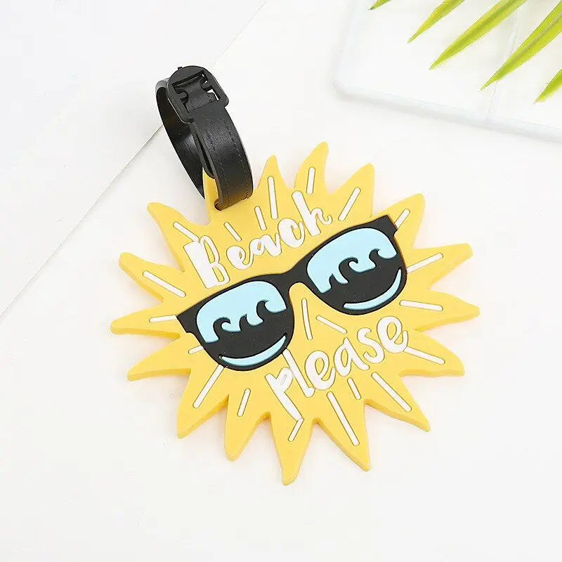 Étiquette Bagage Soleil Voyage Paisible