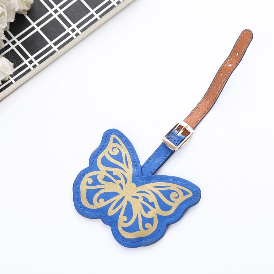 Étiquette Bagage Papillon colorée, idéale pour personnaliser vos valises et sacs de voyage. Parfaite pour vos aventures !