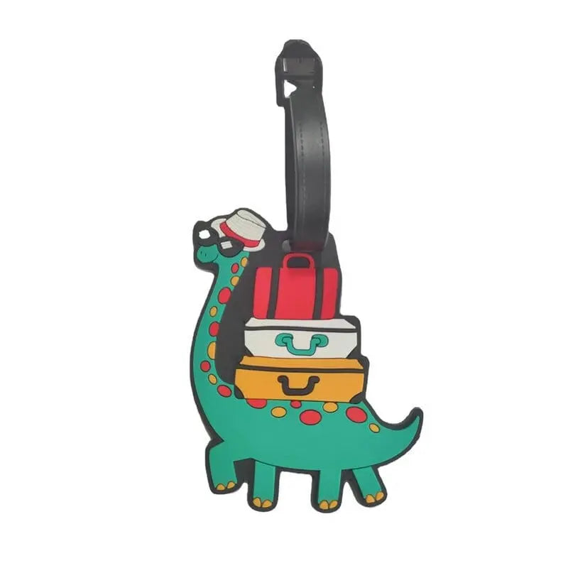 Étiquette pour Bagage Diplodocus Voyage Paisible