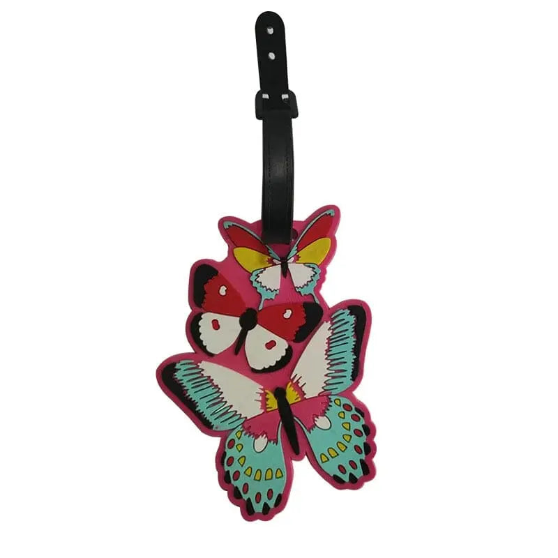 Étiquette pour Bagage Papillons Voyage Paisible