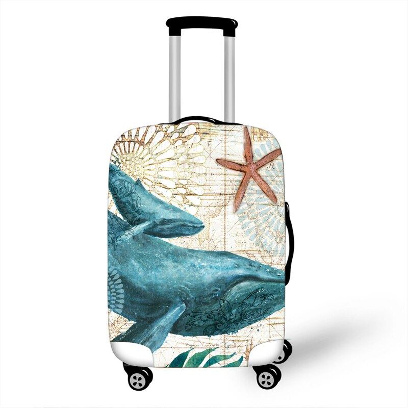 Housse de valise baleine Voyage Paisible