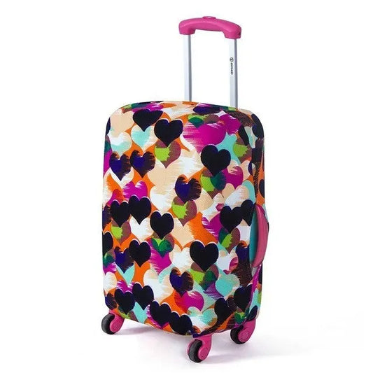 Housse de Valise Cœurs Voyage Paisible