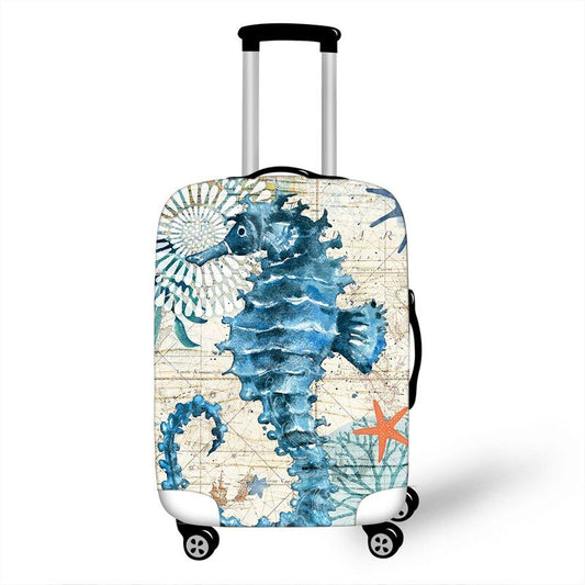 Housse de Valise Hippocampe Voyage Paisible