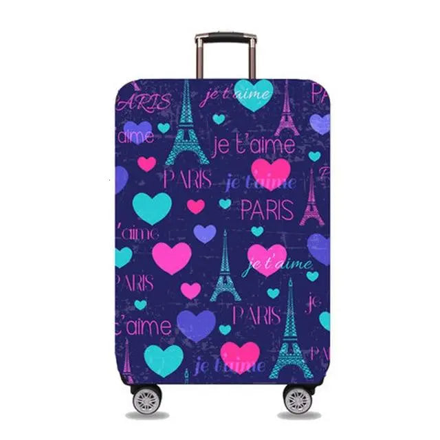 Housse de Valise Paris Je t'Aime Voyage Paisible
