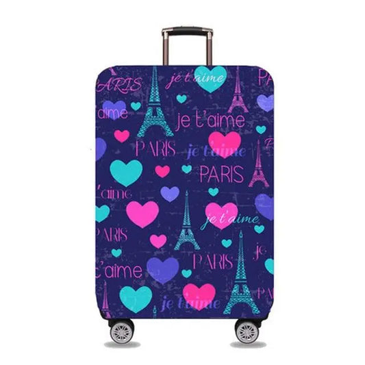 Housse de Valise Paris Je t'Aime Voyage Paisible