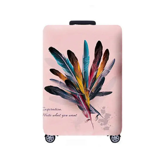 Housse de Valise Plumes Voyage Paisible