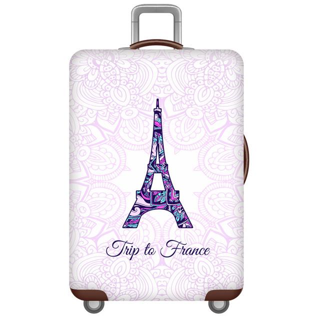 Housse de Valise Tour Eiffel Voyage Paisible