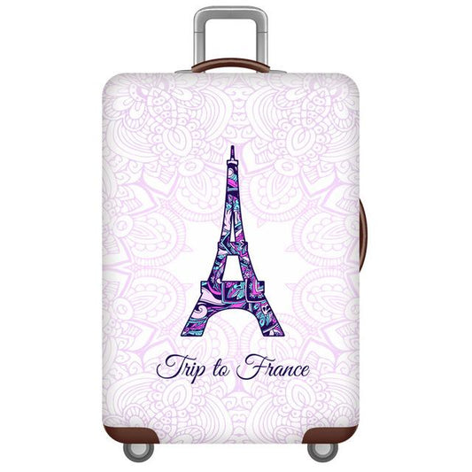 Housse de Valise Tour Eiffel Voyage Paisible