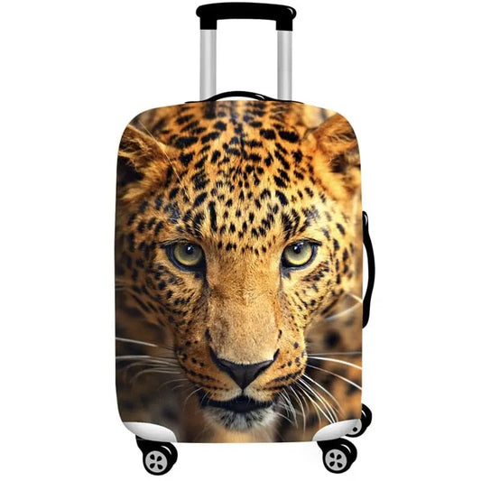 Housse Protège Valise Léopard Voyage Paisible