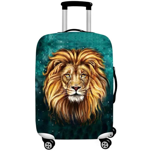 Housse Protège Valise Lion Voyage Paisible