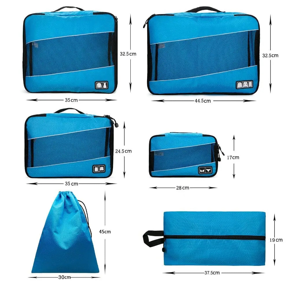 Organisateurs de Bagage Lot de 6 Pochettes Voyage Paisible