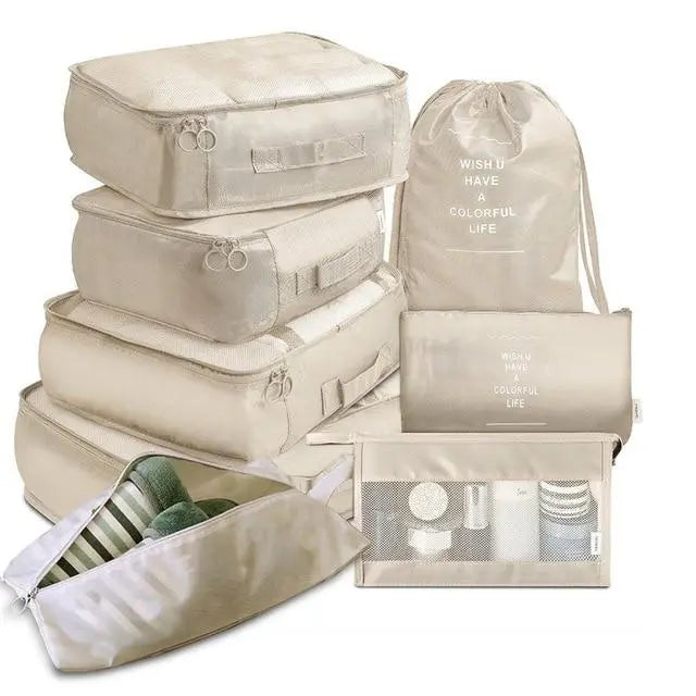 Set de 8 Organisateurs de Valise Voyage Paisible