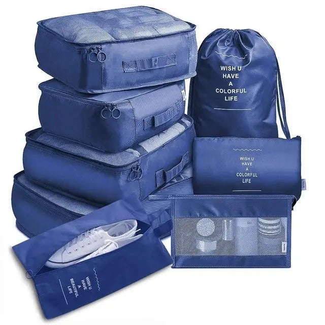 Set de 8 Organisateurs de Valise Voyage Paisible