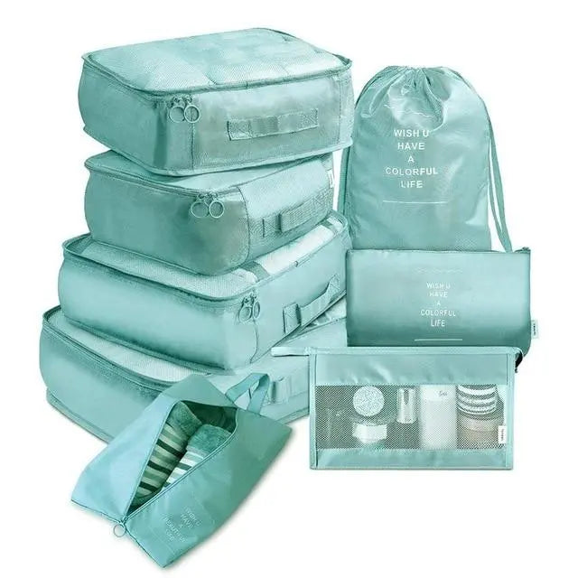 Set de 8 Organisateurs de Valise Voyage Paisible