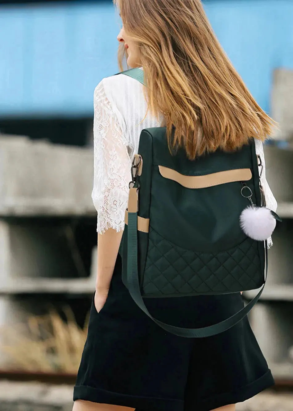 Petit Sac à Dos Antivol Femme Voyage Paisible