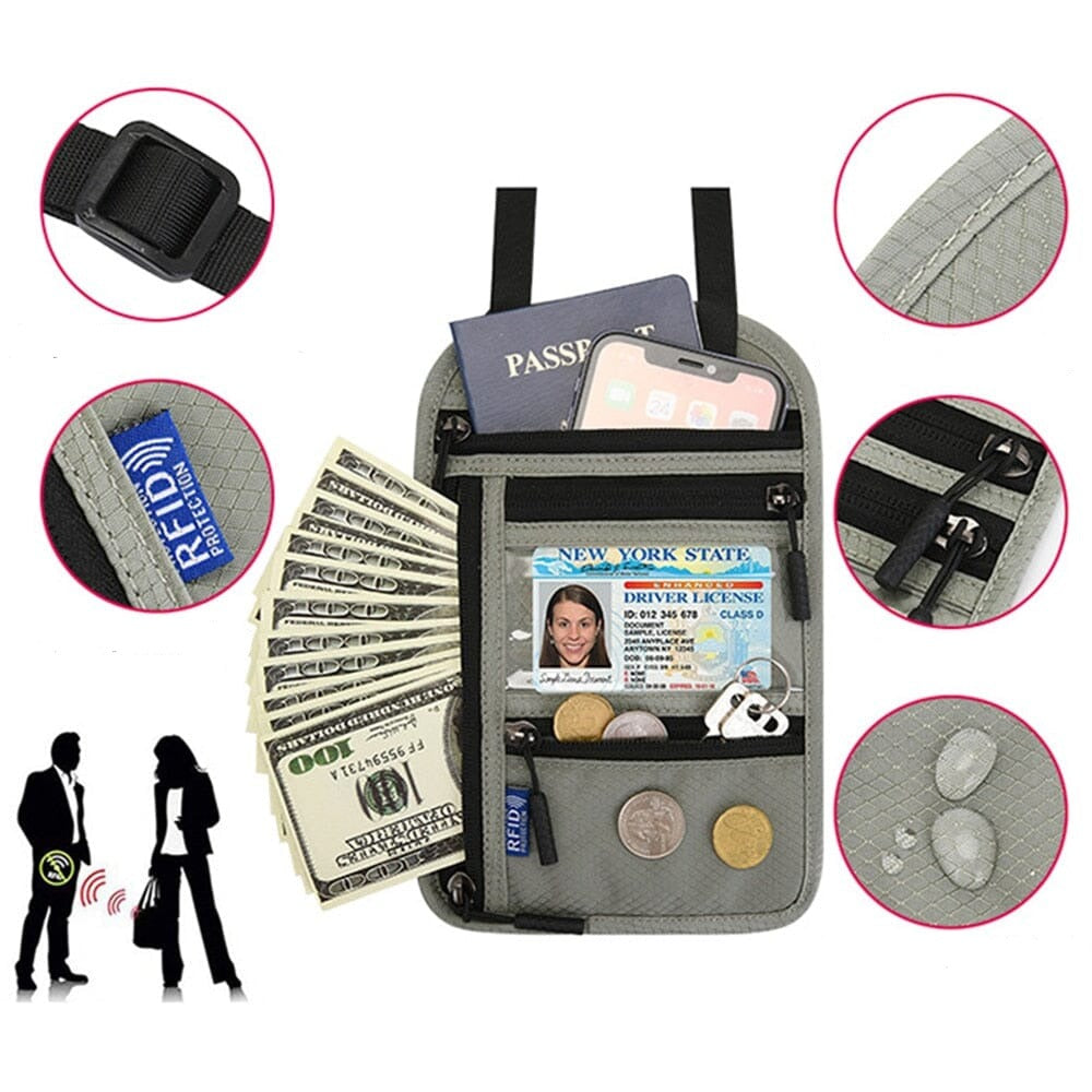 Pochette Tour de Cou Voyage Voyage Paisible