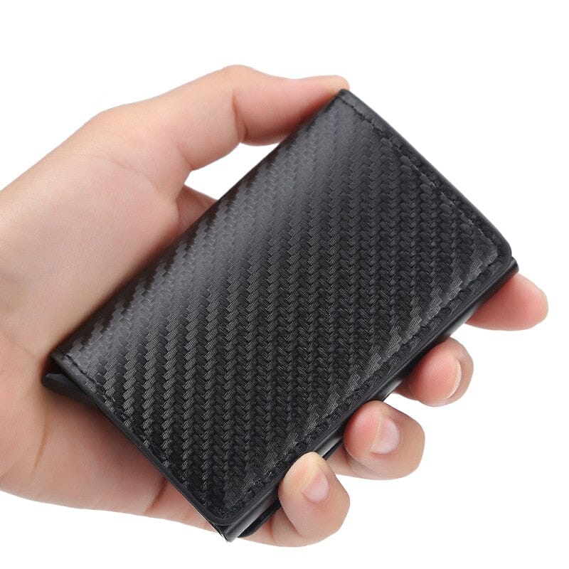 Porte-Cartes RFID Homme Motif Carbone Voyage Paisible