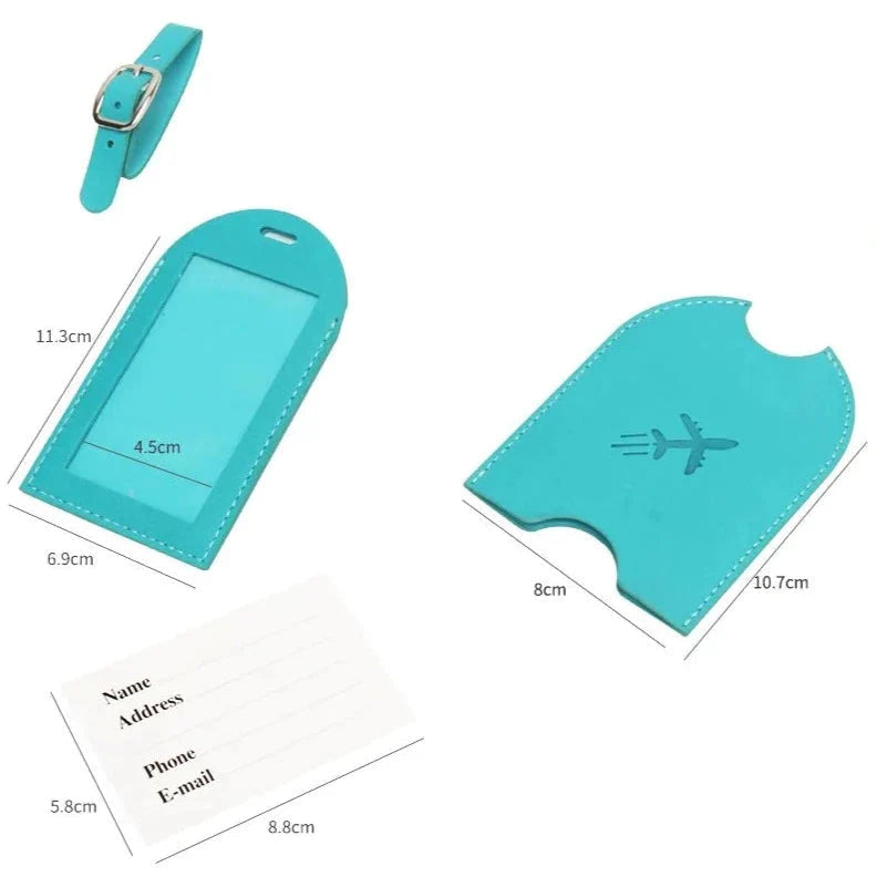 Porte Étiquette Personnalisé Avion Voyage Paisible