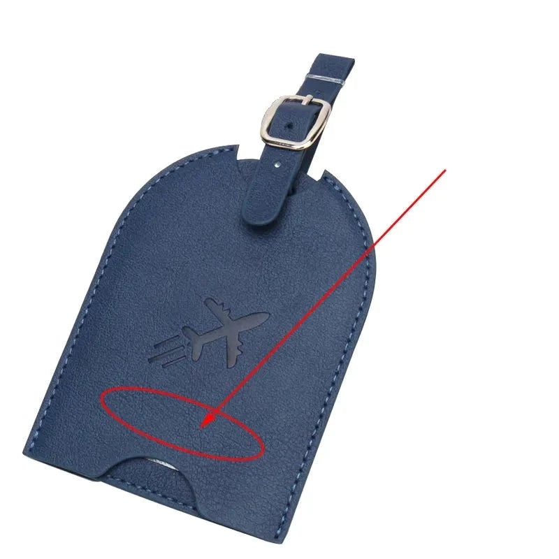 Porte Étiquette Personnalisé Avion Voyage Paisible