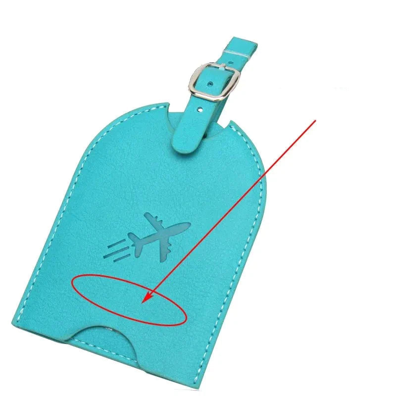 Porte Étiquette Personnalisé Avion Voyage Paisible