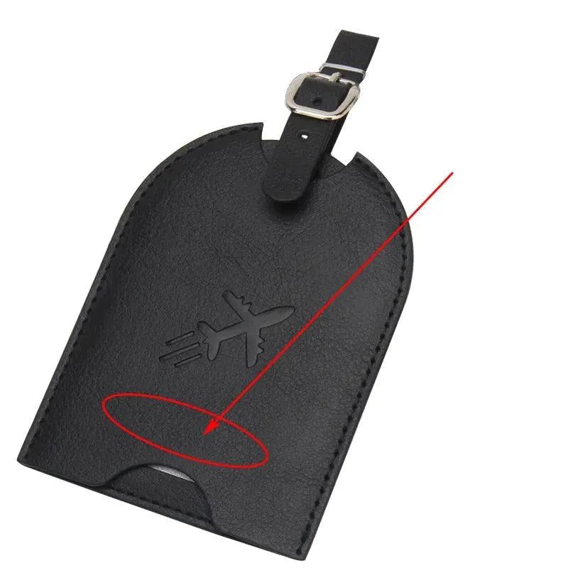 Porte Étiquette Personnalisé Avion Voyage Paisible