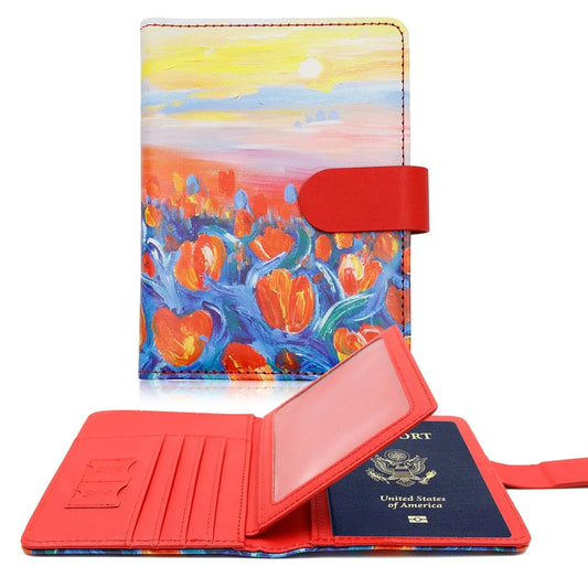 Portefeuille de Voyage Tulipes Voyage Paisible
