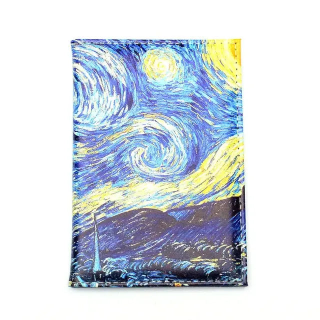 Protège-Passeport Nuit Étoilée Voyage Paisible