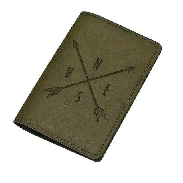 Protège-Passeport Points Cardinaux Voyage Paisible