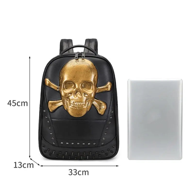 Sac à Dos Tête de Mort Voyage Paisible