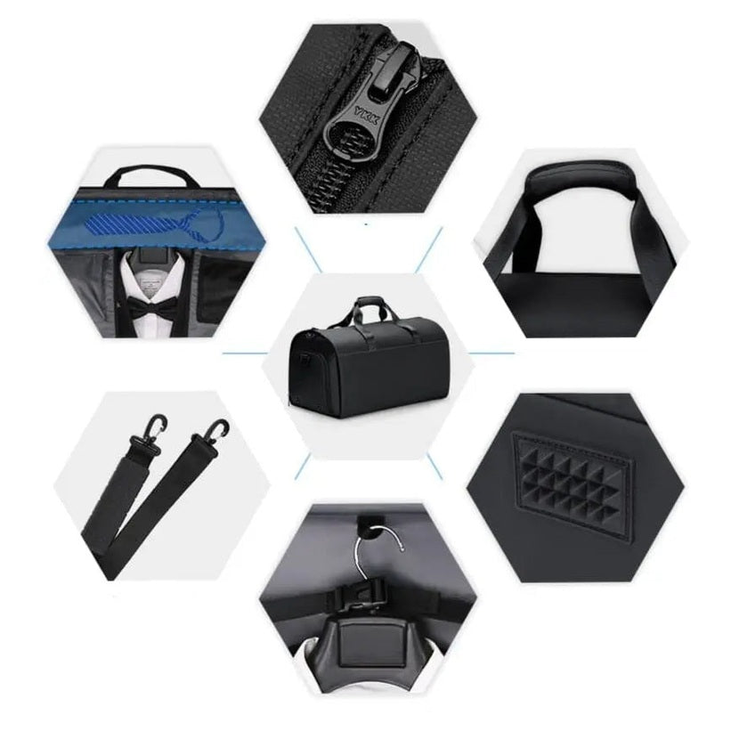 Sac de Voyage Porte-Costume Noir