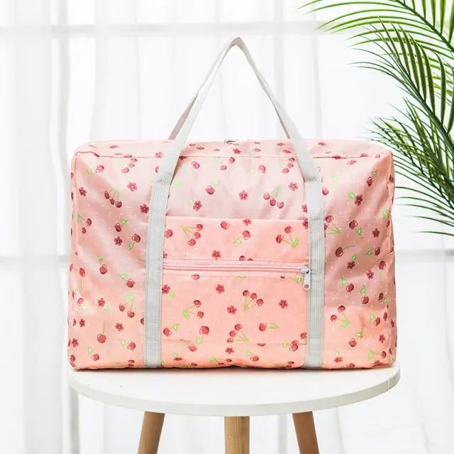 Sac de Voyage Pliable Cerises Voyage Paisible