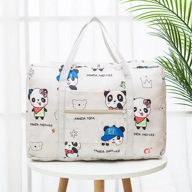 Sac de Voyage Pliable Famille Panda Voyage Paisible