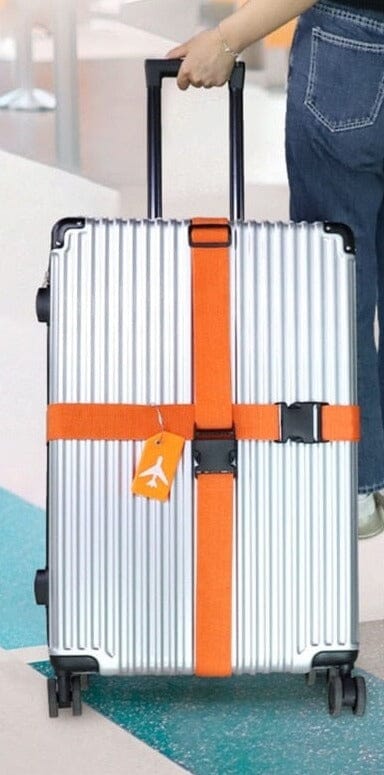 Sangle de Valise & Porte-Étiquette Bagage Avion Voyage Paisible