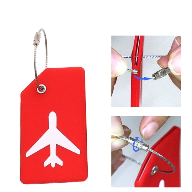 Sangle de Valise & Porte-Étiquette Bagage Avion Voyage Paisible