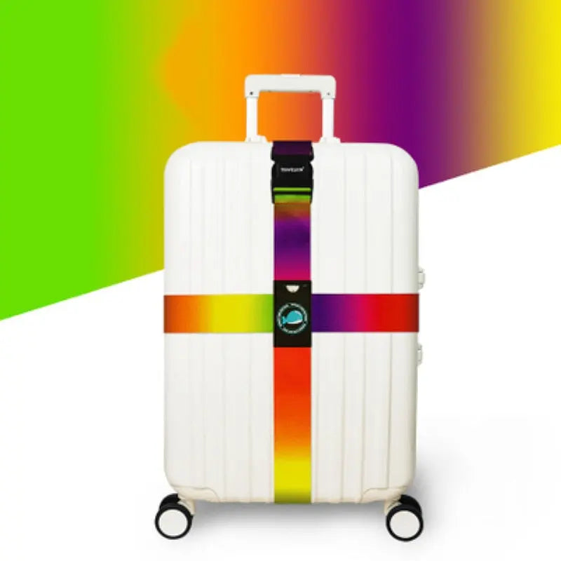 Sangle pour Valise Arc-en-ciel Voyage Paisible
