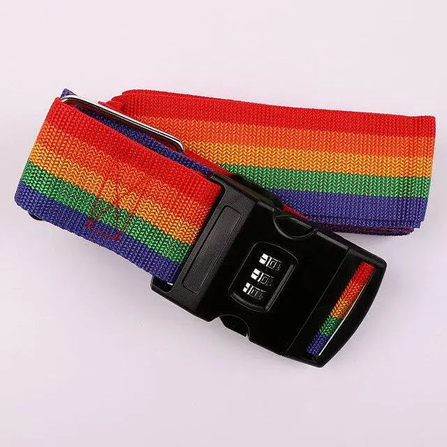 Sangle pour Valise en Croix Multicolore Voyage Paisible