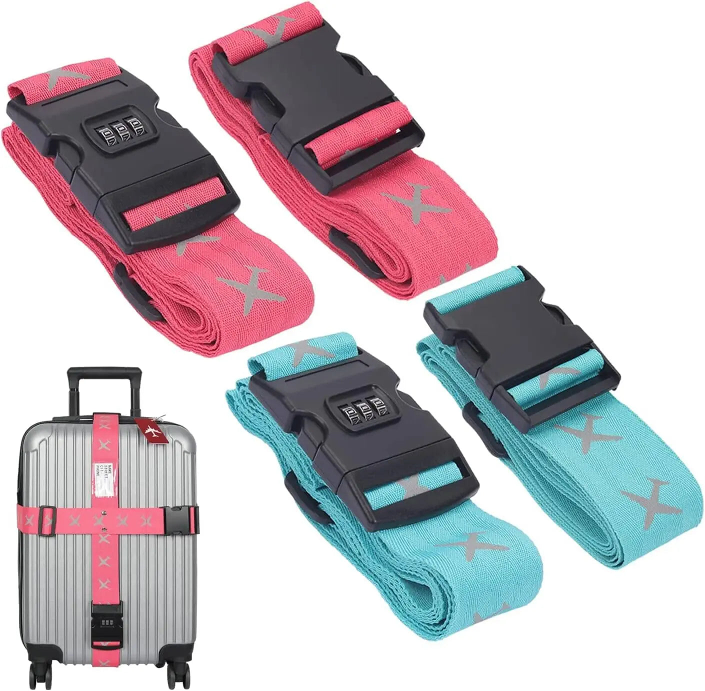 Sangle Valise Motif Avion Voyage Paisible