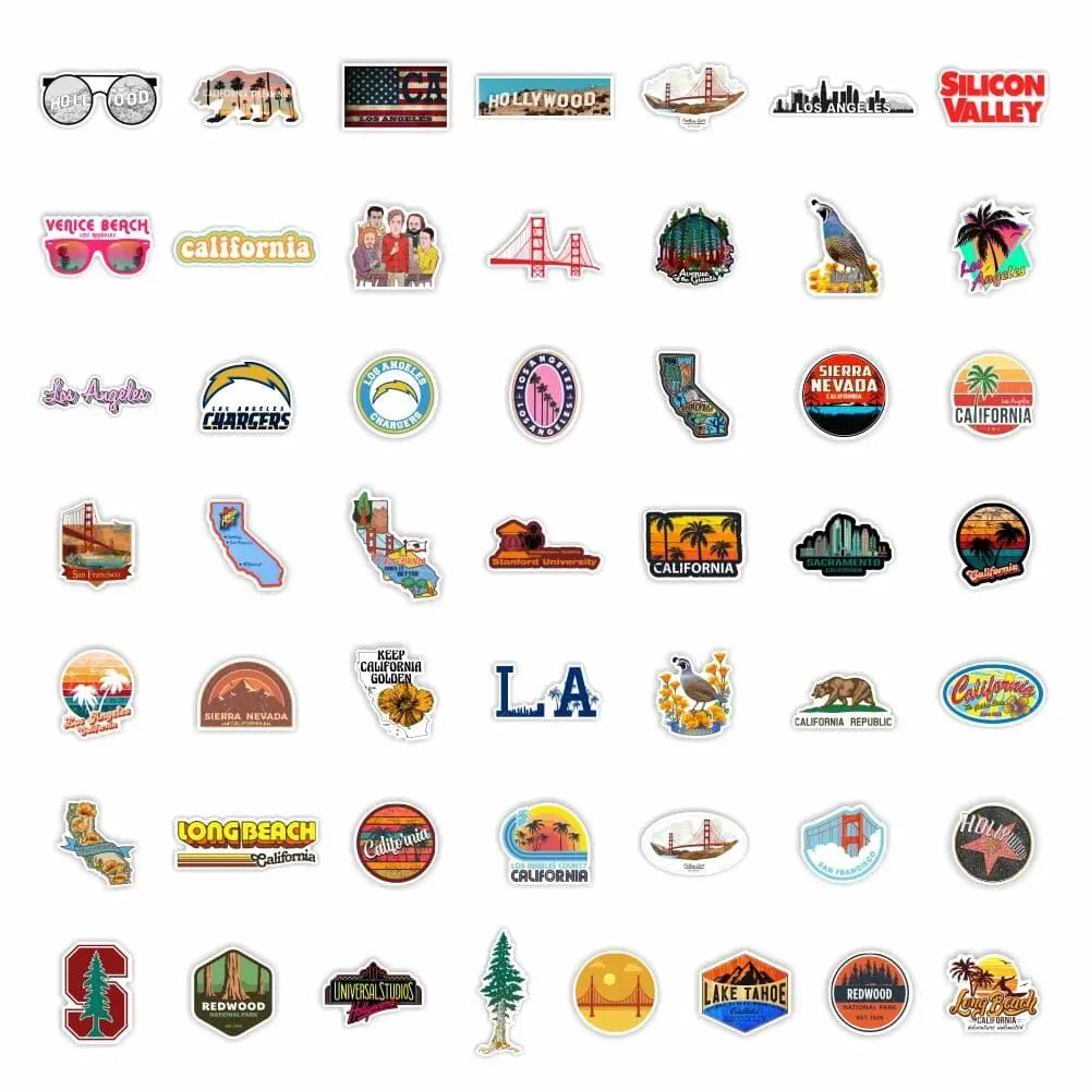 Stickers California Voyage Paisible