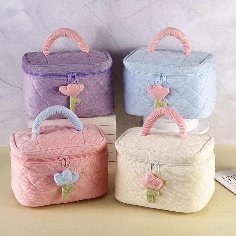 Trousse De Toilette Velours Voyage Paisible