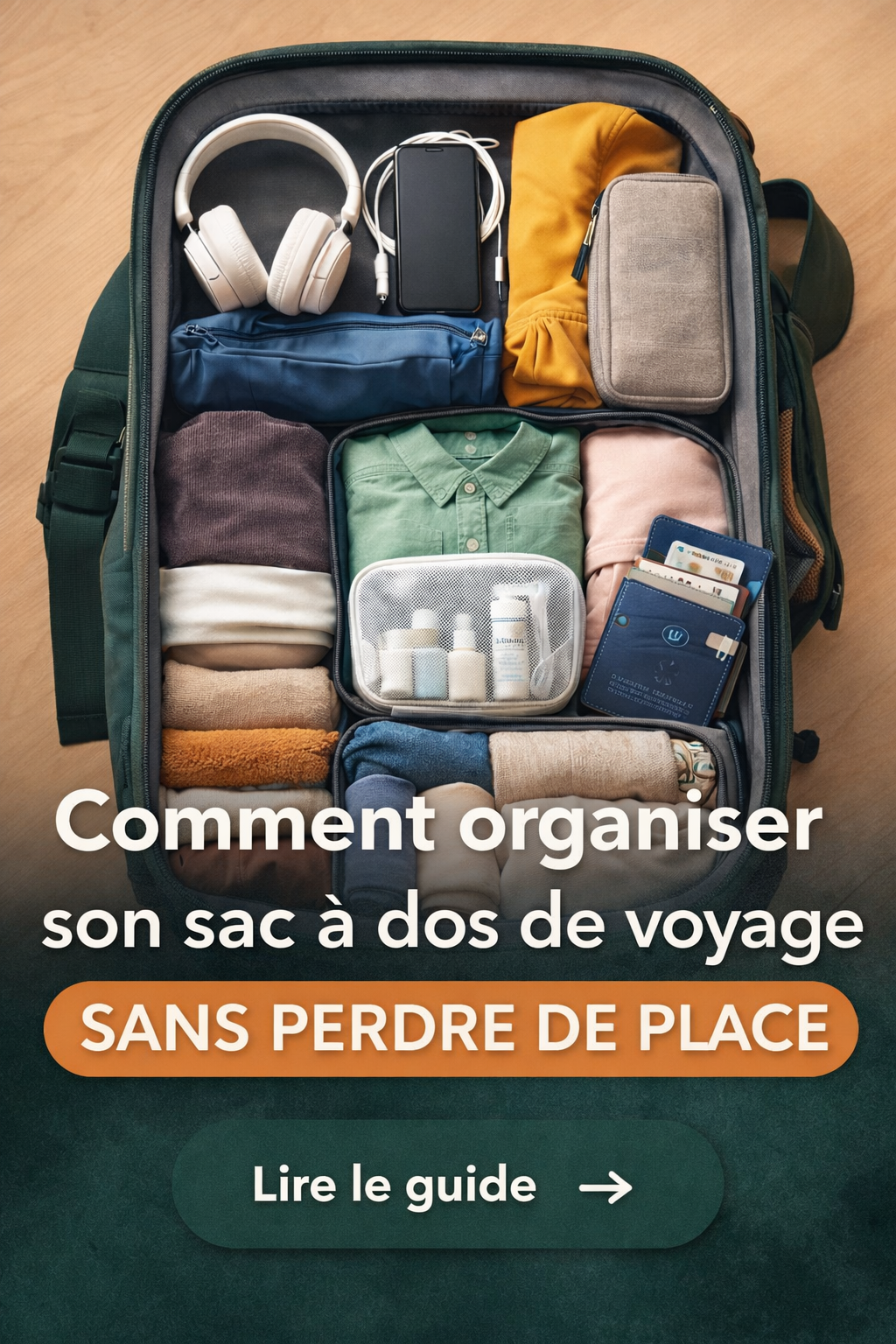 Comment organiser son sac à dos de voyage sans perdre de place