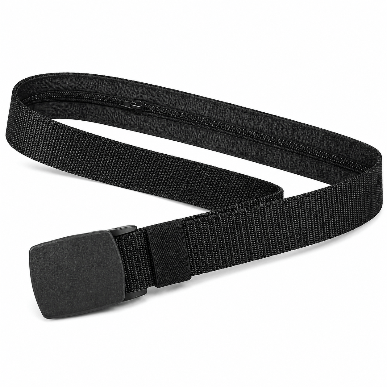 Ceinture cache-billets voyage noir