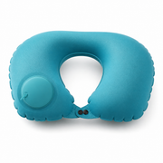 Coussin cervical gonflable voyage bleu