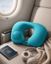 Coussin cervical gonflable voyage mise en situation 2