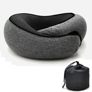 Coussin de voyage compact gris