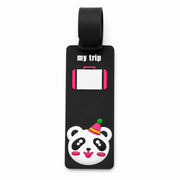 Étiquette de bagage animaux panda